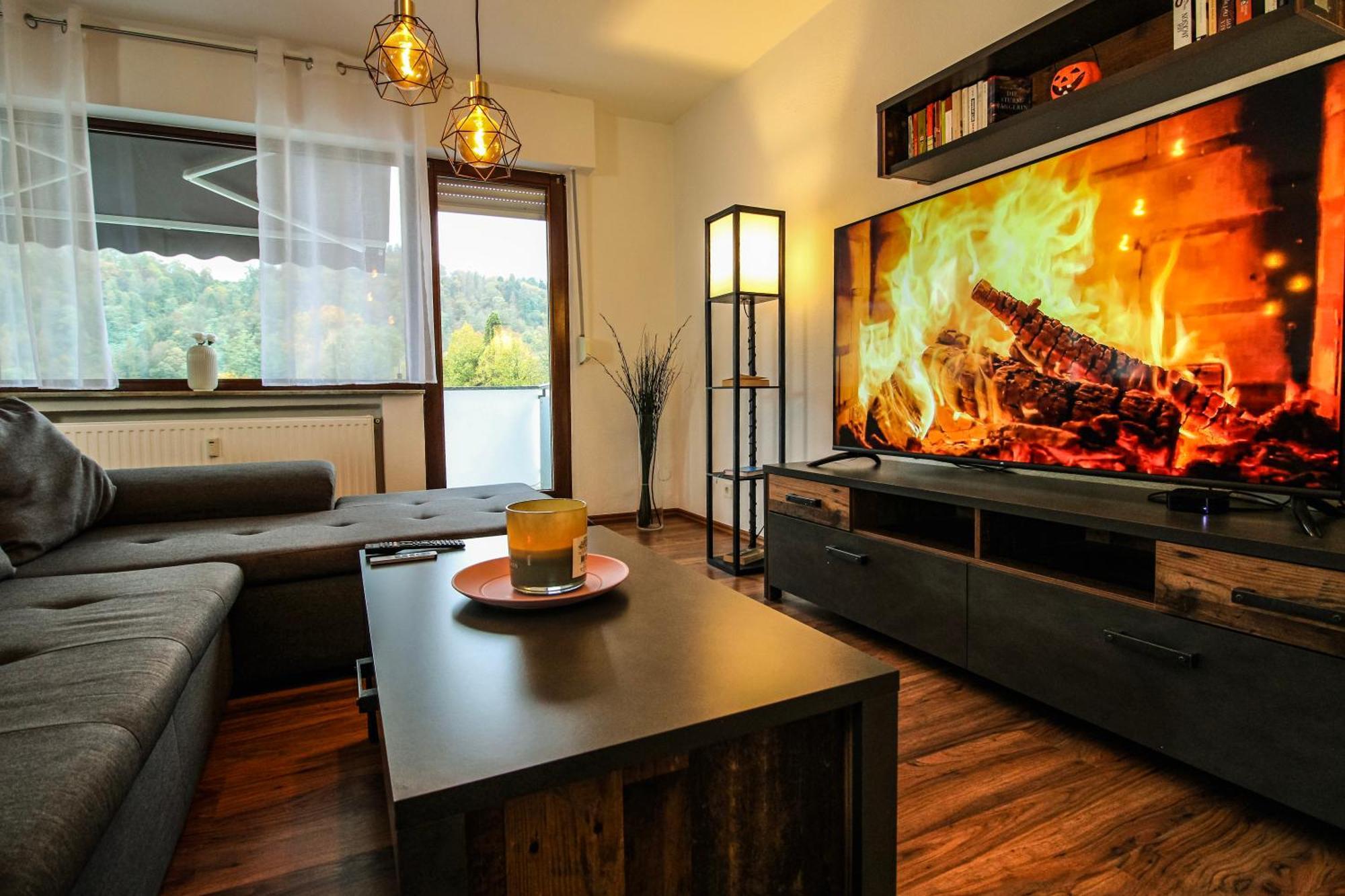 Moderne Fewo Sky Netflix Terrasse Burgblick Boxspringbett Waschtrockner Bullay Exteriér fotografie